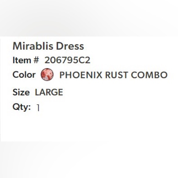 NWT Maurices Mirablis Dress - Rust - Size: Large - Picture 6 of 6